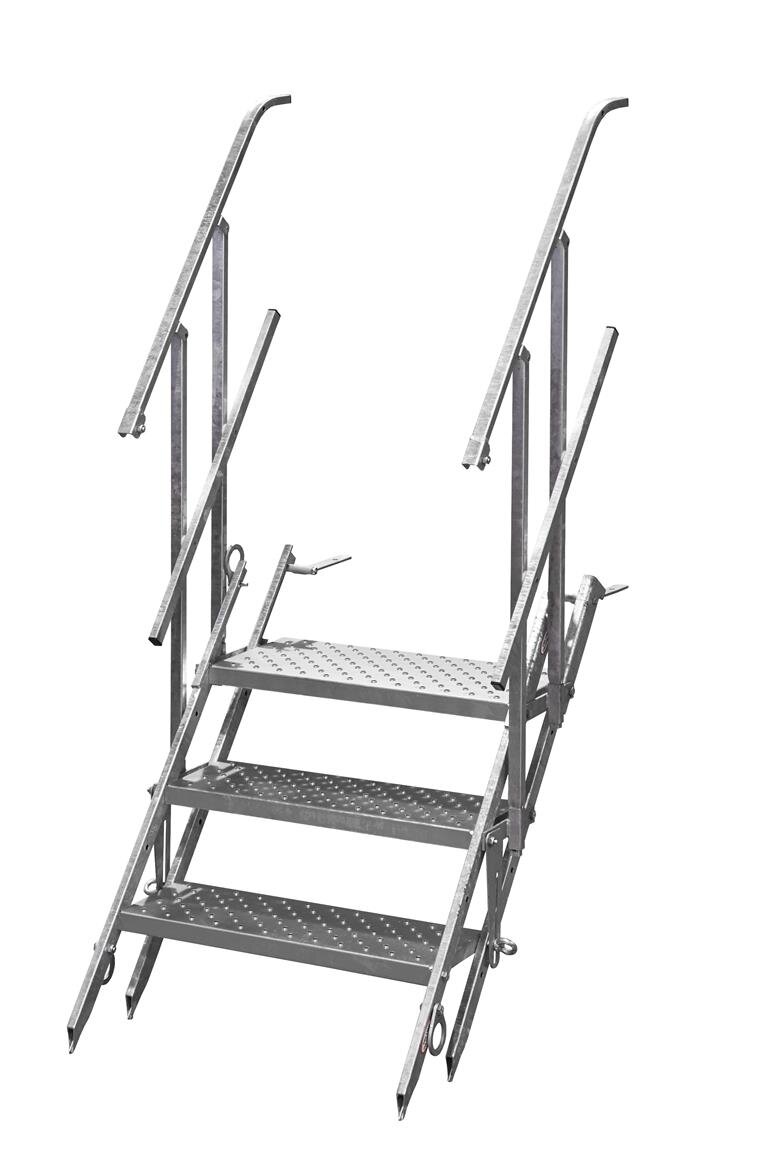 Bautreppe, komplett mit Geländer