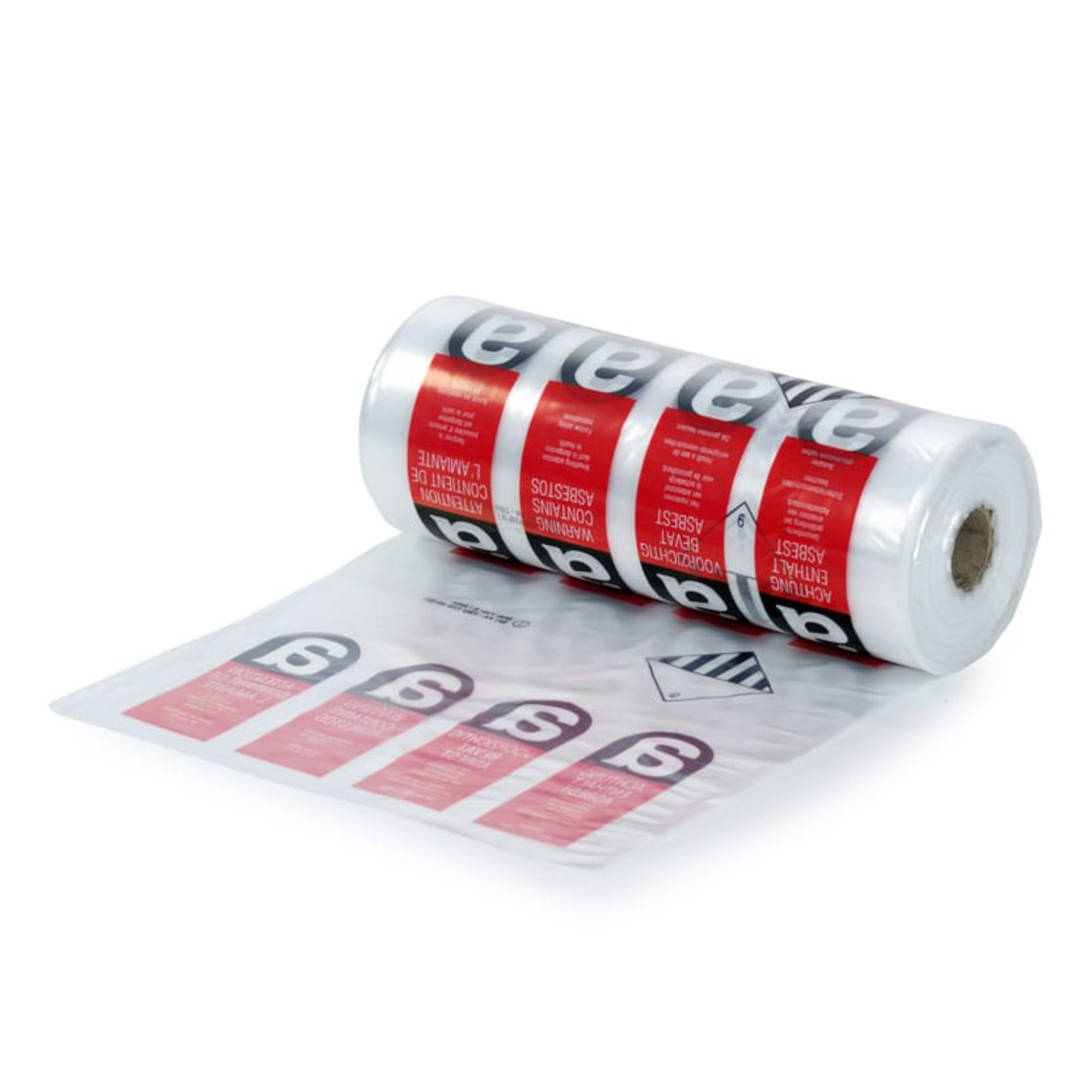 LDPE-Schlauchfolie D640, 1000 mm × 100 m × 0,1 mm (Asbest)