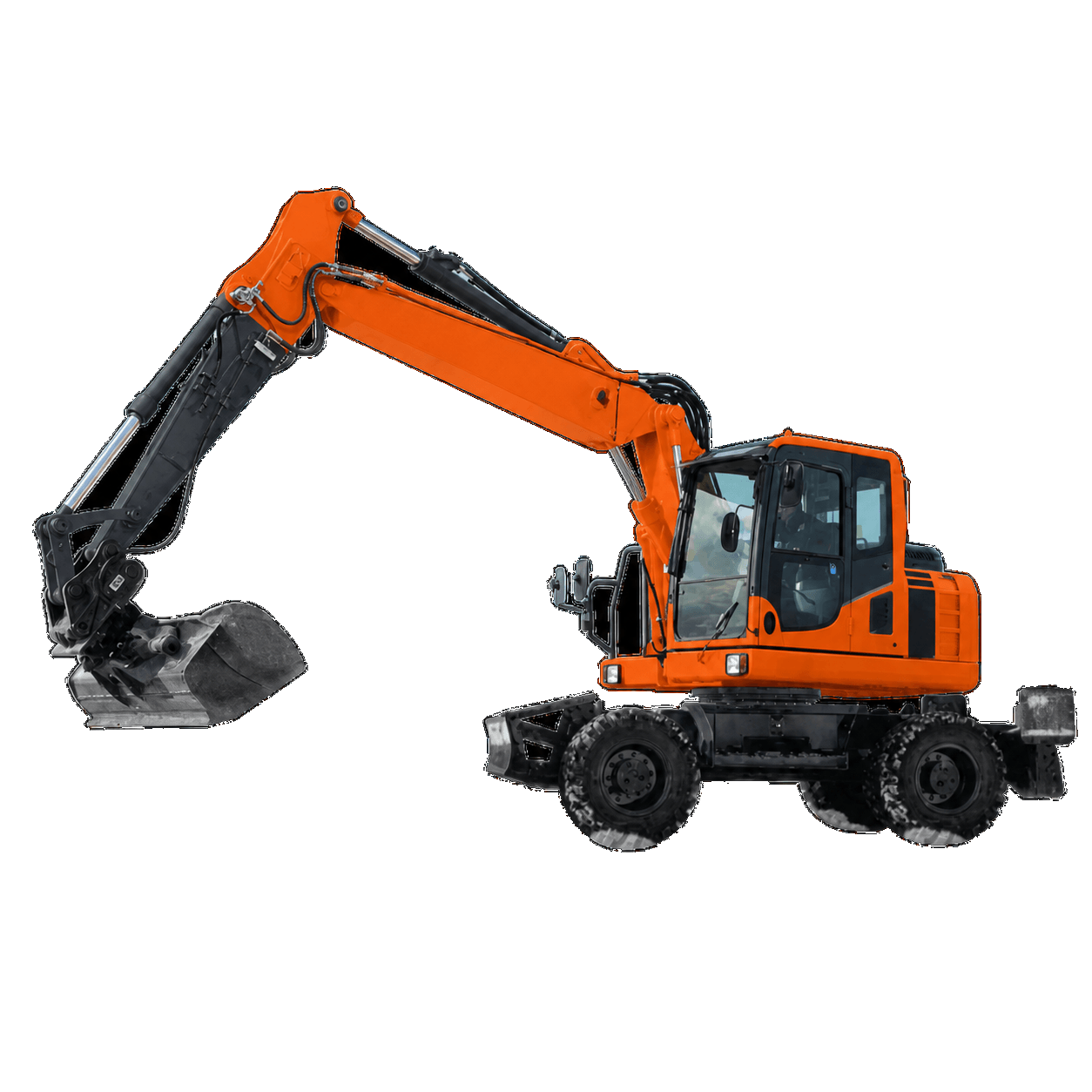 Mobilbagger 14 t - 6,7 m Grabtiefe