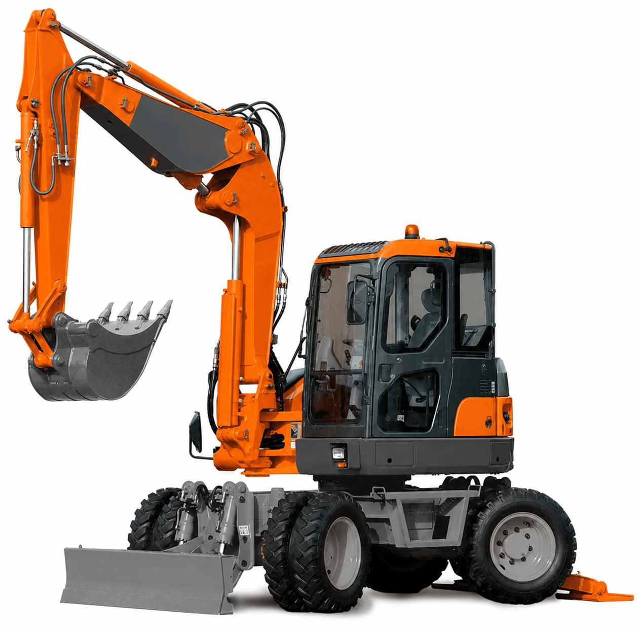 Mobilbagger 7 t - 3,75 m Grabtiefe
