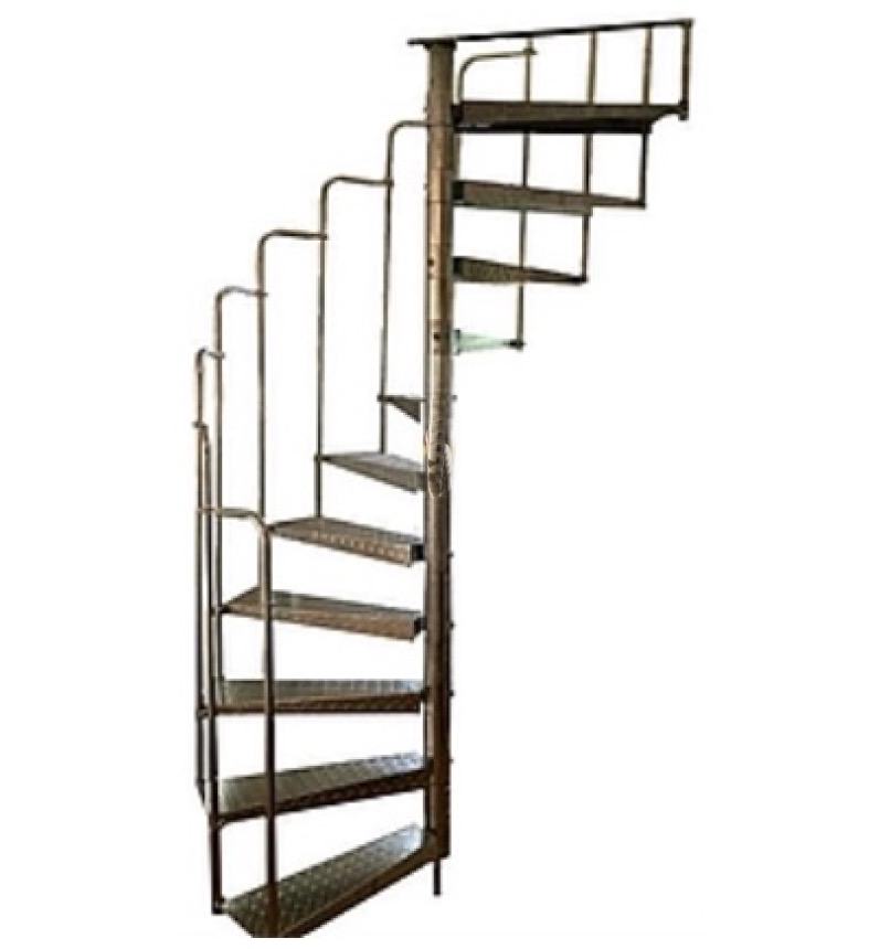 Rohbautreppe gewendelt, verzinkt